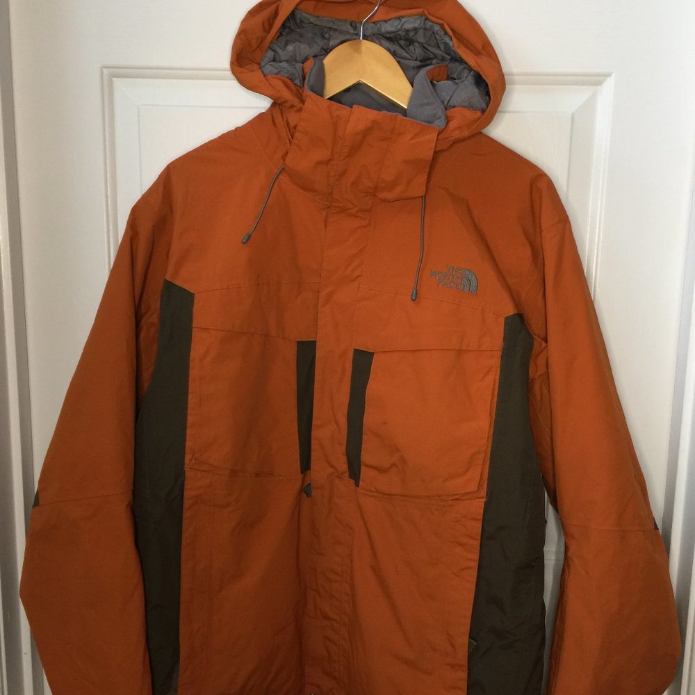 Mens The North Face Winter Jacket Orange Medium